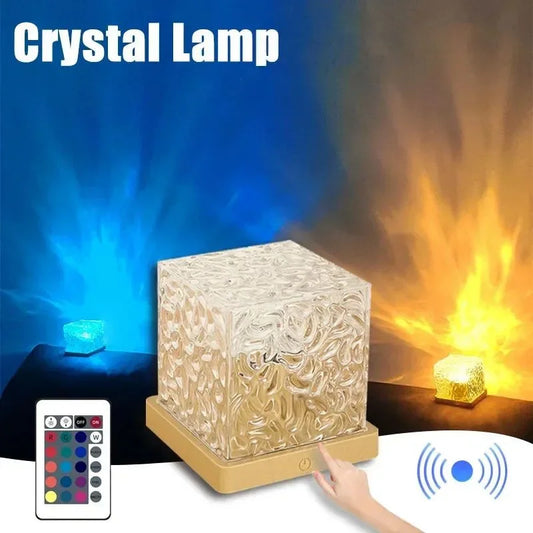 16 Colors Crystal Cube Ambien| RGB Water Ripple L Living Room & Home Decor