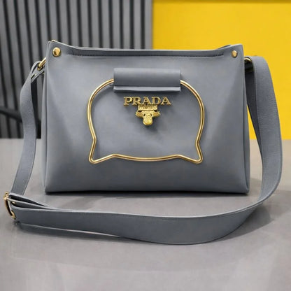 Beige Elegant Cat Handle Handbag for Girls & Ladies | Stylish Shoulder & Crossbody Bag with Gold Accents | Adjustable Strap