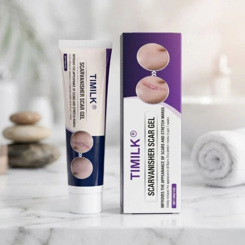 TIMILK Scarvanisher Scar Gel 30g | Advanced Scar & Stretch Marks Removal Cream | Fast-Absorbing Skin Repair Gel