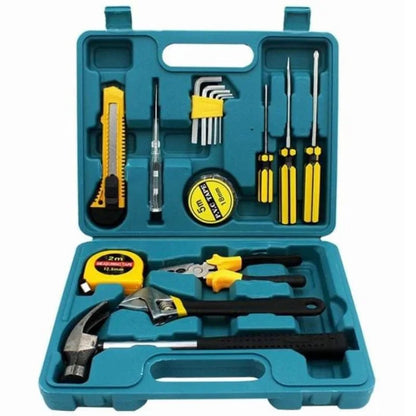 12-in-1 Home Tool Kit |  Hardware Toolkit with Durable Storage Box