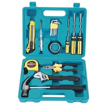 12-in-1 Home Tool Kit |  Hardware Toolkit with Durable Storage Box