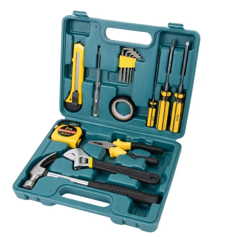 12-in-1 Home Tool Kit |  Hardware Toolkit with Durable Storage Box